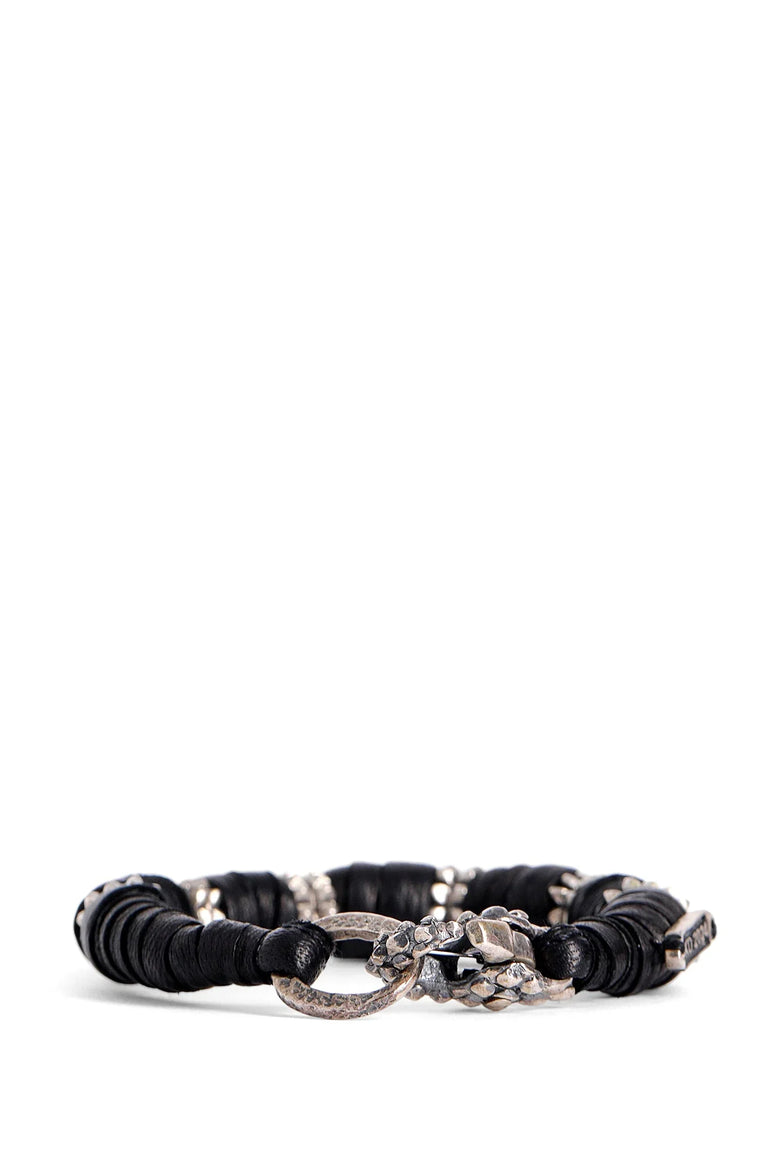 KD2024 Leather And Silver Bracelet unisex