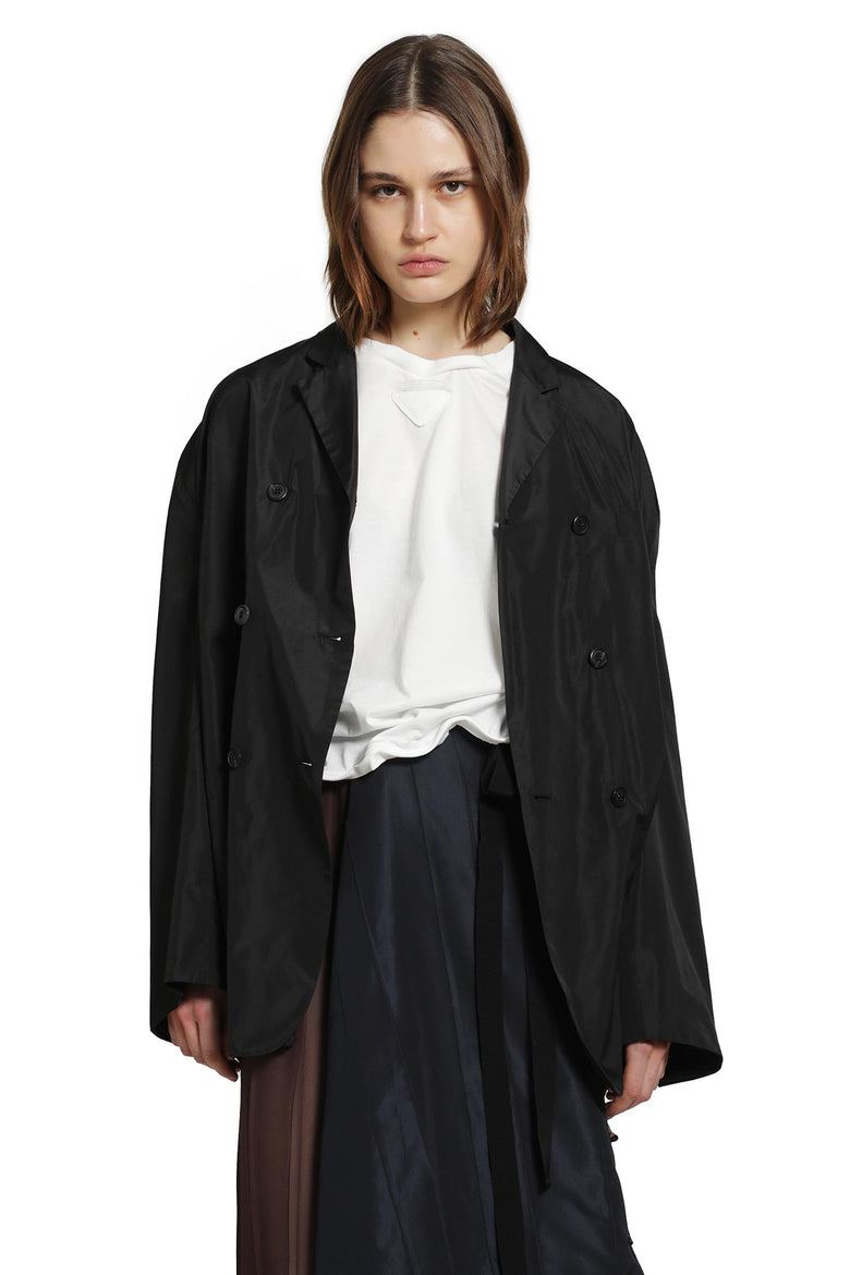 PRADA Double-breasted Technical Taffeta Jacket woman
