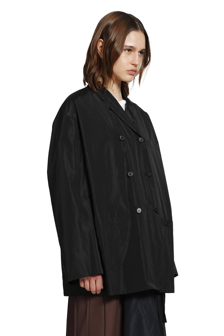 PRADA Double-breasted Technical Taffeta Jacket woman