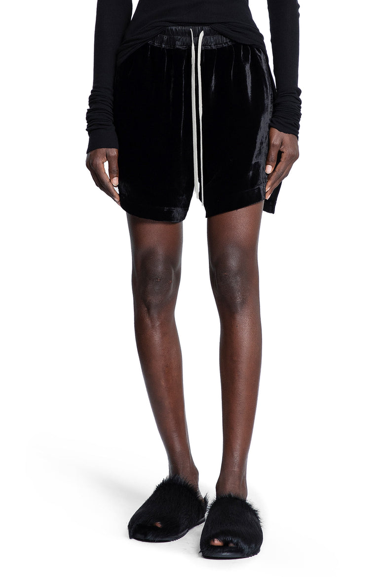 RICK OWENS Concordians Boxers in Washed Velvet woman