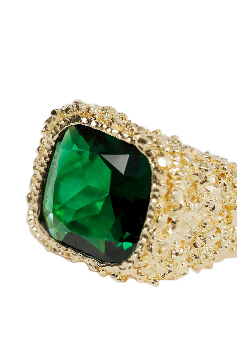 VENEDA CARTER Large Square Emerald Ring woman